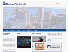 Tablet Screenshot of marineelectricals.com